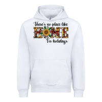 White there's no place like home for holidays Urban Hoodie - RanaPortraitStore