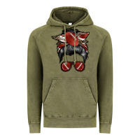 Vintage Olive football mom Vintage Hoodie - RacoonDesign