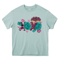 Arona Xoxo Valentine's Day turquoise gemstone Heavy Core Tee - FaDigitalArtStudio