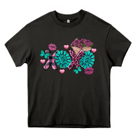 Asphalt Xoxo Valentine's Day turquoise gemstone Heavy Core Tee - FaDigitalArtStudio