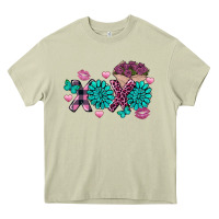 Mossy Xoxo Valentine's Day turquoise gemstone Heavy Core Tee - FaDigitalArtStudio
