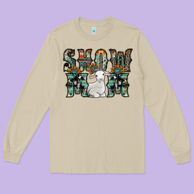 Show Mom Sheep Long Sleeve Tee Designed By Sublimationcraftshop