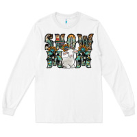 White show mom sheep Long Sleeve Tee - SublimationCraftShop