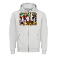 Western Sunflower Heifers Zipper Hoodie | Teevron