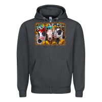 Smoke western sunflower heifers Zipper Hoodie - Jasminsmagicworld