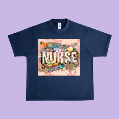 Easter Nurse Urban Heavy Tee Designed By Lillyallendesigns