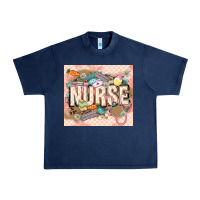 Navy Easter Nurse Urban Heavy Tee - LillyAllenDesigns