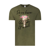 Vintage Olive Do No Harm But Take No Bull Vintage Tee - Bettercallsaul