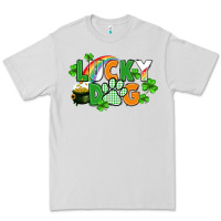 Dove Grey lucky dog St. Patricks Day Premium Tee - FaDigitalArtStudio
