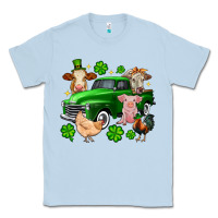 Dusty Blue St. Patrick's farm animal truck Classic Tee - OliviaCreatesArt
