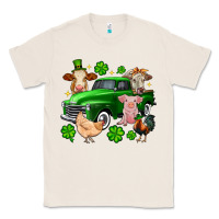 Natural St. Patrick's farm animal truck Classic Tee - OliviaCreatesArt