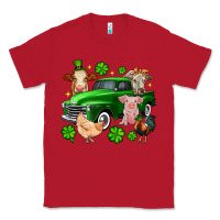 Red St. Patrick's farm animal truck Classic Tee - OliviaCreatesArt