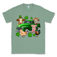Sage St. Patrick's farm animal truck Classic Tee - OliviaCreatesArt