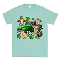 Seafoam St. Patrick's farm animal truck Classic Tee - OliviaCreatesArt