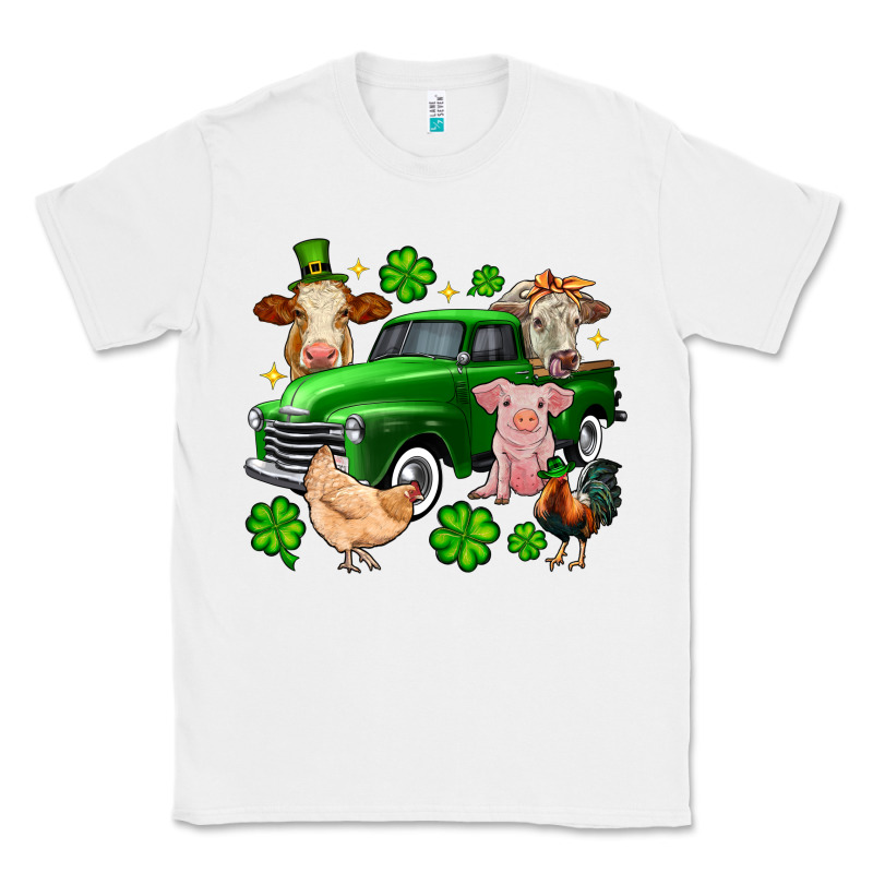St. Patrick's Farm Animal Truck Classic Tee by OliviaCreatesArt | Teevron