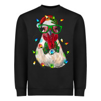 Black christmas rooster Heavyweight Sweatshirt - RanaPortraitStore
