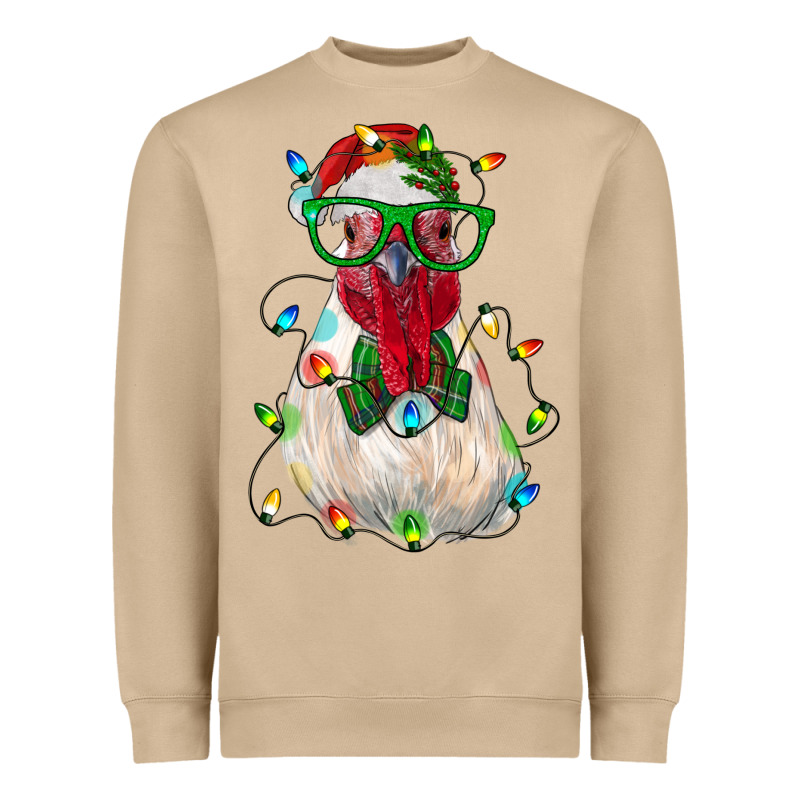 Christmas Rooster Heavyweight Sweatshirt by RanaPortraitStore | Teevron