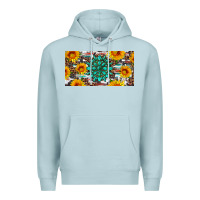Blue Mist gemtone and sunflowers license plate Premium Hoodie - Artiststas