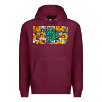 Burgundy gemtone and sunflowers license plate Premium Hoodie - Artiststas