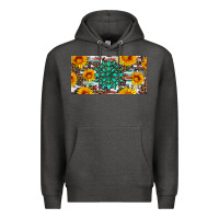 Charcoal Heather gemtone and sunflowers license plate Premium Hoodie - Artiststas
