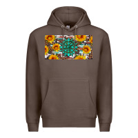 Coffee gemtone and sunflowers license plate Premium Hoodie - Artiststas
