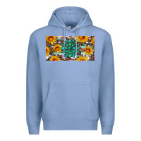 Colony Blue gemtone and sunflowers license plate Premium Hoodie - Artiststas