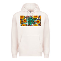 Pale Pink gemtone and sunflowers license plate Premium Hoodie - Artiststas