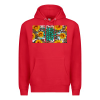 Red gemtone and sunflowers license plate Premium Hoodie - Artiststas