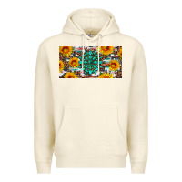 Sandshell gemtone and sunflowers license plate Premium Hoodie - Artiststas