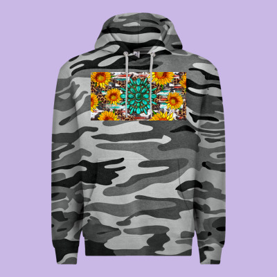 Gemtone And Sunflowers License Plate Premium Hoodie Designed By Artiststas