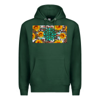 Sports Green gemtone and sunflowers license plate Premium Hoodie - Artiststas