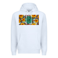 White gemtone and sunflowers license plate Premium Hoodie - Artiststas