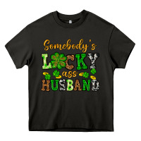 Asphalt St. Patrick's Somebody's lucky as husband Heavy Core Tee - OliviaCreatesArt