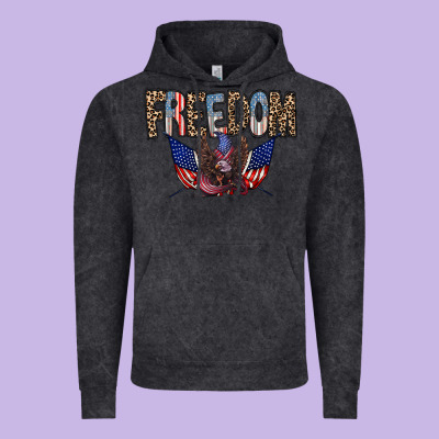 Freedom Vintage Hoodie Designed By Racoondesign