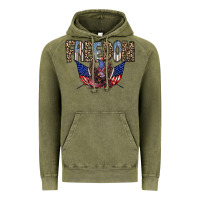 Vintage Olive freedom Vintage Hoodie - RacoonDesign