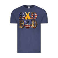 Vintage Denim American Flag Dad Bod Vintage Tee - LillyAllenDesigns