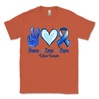Copper Peace Love Cure Colon Cancer Classic Tee - Jasminsmagicworld