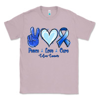 Lilac Peace Love Cure Colon Cancer Classic Tee - Jasminsmagicworld