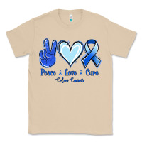 Mushroom Peace Love Cure Colon Cancer Classic Tee - Jasminsmagicworld