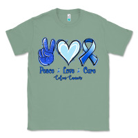 Sage Peace Love Cure Colon Cancer Classic Tee - Jasminsmagicworld