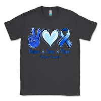 Smoke Peace Love Cure Colon Cancer Classic Tee - Jasminsmagicworld