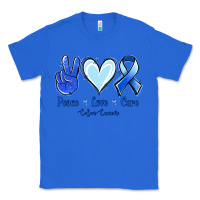True Royal Peace Love Cure Colon Cancer Classic Tee - Jasminsmagicworld