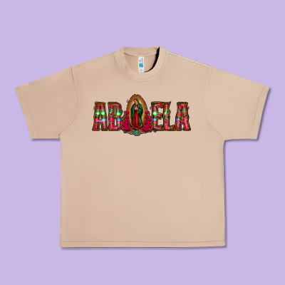 Abuela Floral Aztec Leopard Urban Heavy Tee Designed By Jasminsmagicworld