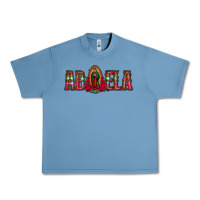 Pebble Blue abuela floral aztec leopard Urban Heavy Tee - Jasminsmagicworld