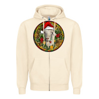 Sandshell Christmas Goat Zipper Hoodie - RanaPortraitStore