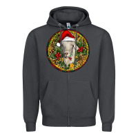 Smoke Christmas Goat Zipper Hoodie - RanaPortraitStore