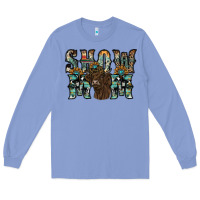 Colony Blue show mom highland cow Long Sleeve Tee - SublimationCraftShop