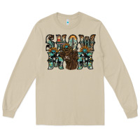 Mushroom show mom highland cow Long Sleeve Tee - SublimationCraftShop