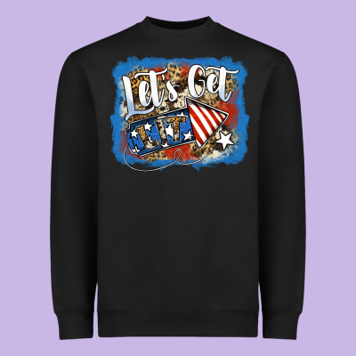 Let's Get Lit Heavyweight Sweatshirt Designed By Jasminsmagicworld