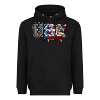 Black usa american flag background Heavyweight Hoodie - Jasminsmagicworld